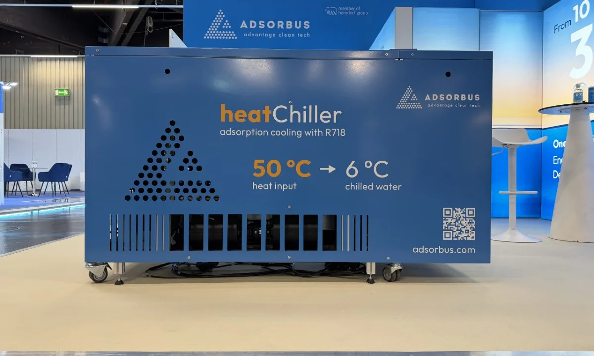 Chillventa 2026: Adsorbus Launches Adsorption Chiller With Water as Refrigerant