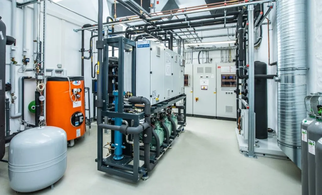 Epta’s ECO2Middle refrigeration system installed at the new Edeka supermarket in Hambach, Germany. (Source: Epta)