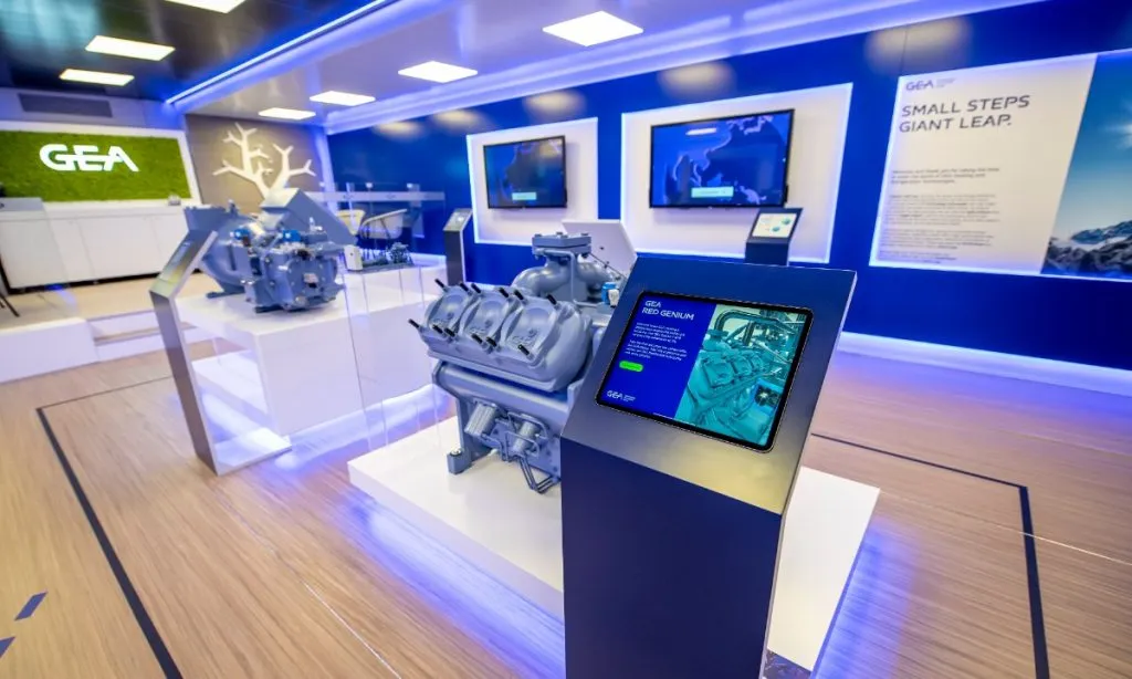 Inside the GEA truck touring around Europe. Image: GEA.