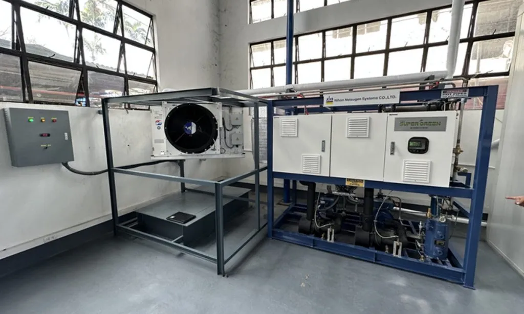 Nihon Netsugen’s open configuration Super Green CO2 unit. (Source: CCI-Hub)