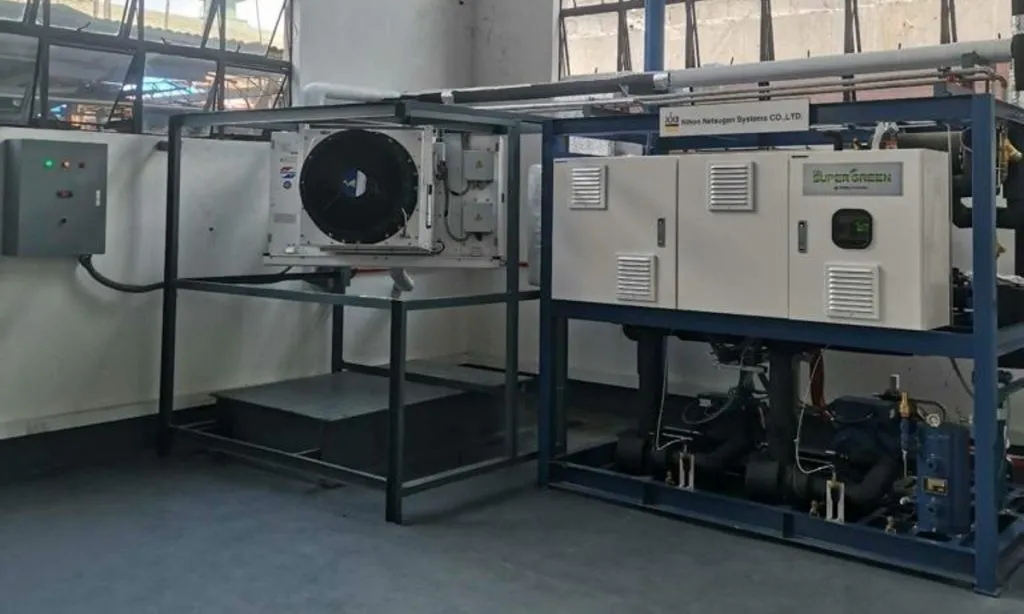 Nihon Netsugen’s Super Green transcritical CO2 unit was installed at the CCI-Hub l