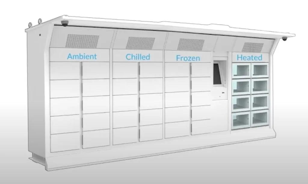 Panasonic Connect lockers for click-and-collect. (Source: Panasonic)