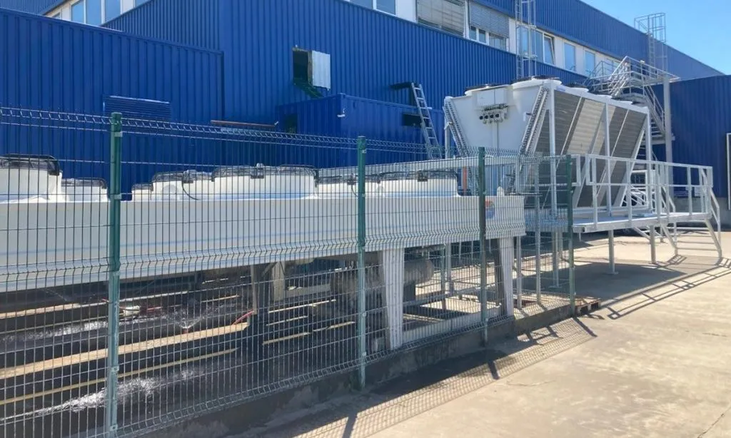 The transcritical CO2 system’s coolers outside the METRO wholesale store in Belgrade. (Source: METRO)