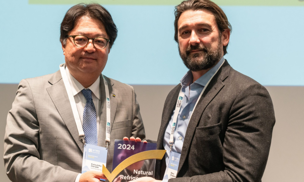 Harada-san, President of Nihon Netsugen Systems (Left), and Marc Chasserot, ATMOsphere CEO and Co-founder (Right), at the ATMOsphere APAC Summit 2024