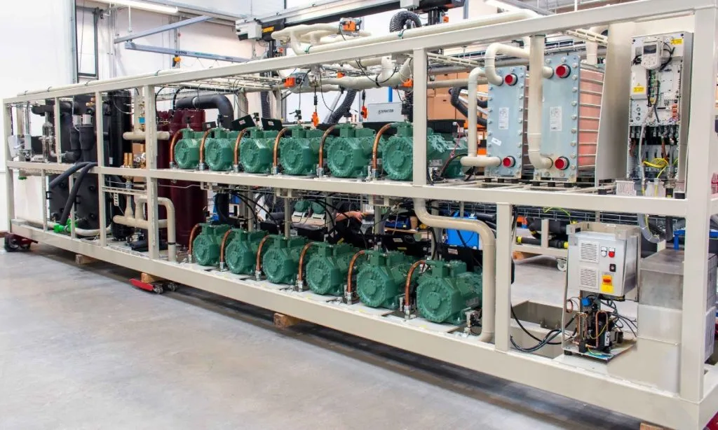 One of the two Advansor SteelXL units installed at KIO Network’s new data center in Valencia, Spain. (Source: Advansor)