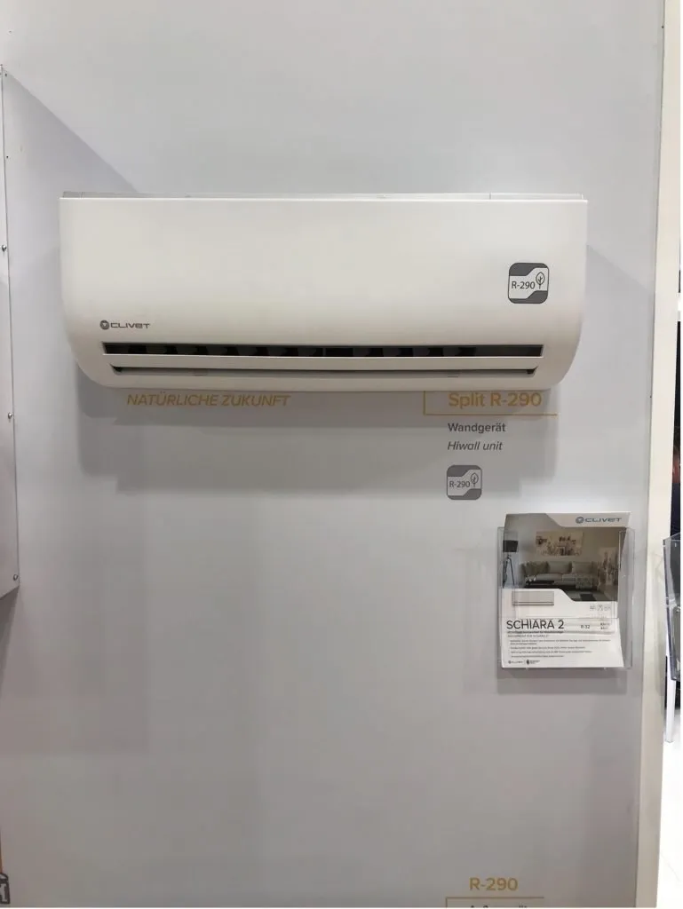 Clivet’s propane split heat pump system at Chillventa