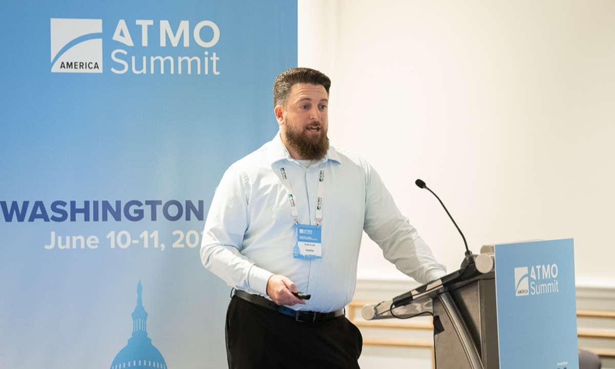 Scott Ercole, CoolSys, at ATMO America Summit 2024.