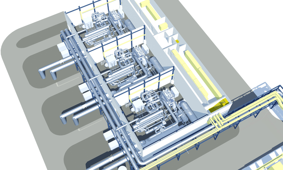 The MAN Energy Solutions district heating plant in Cologne, Germany.