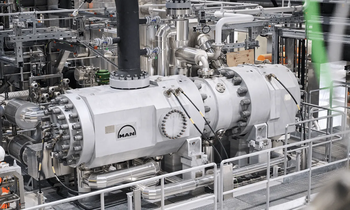 The compressor for the MAN Energy Solutions 30MW CO2 heat pump