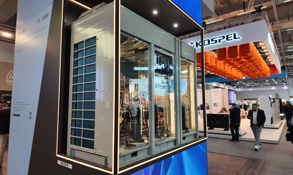 Daikin's CO2 VRF unit at ISH 2025 in Frankfurt, Germany
