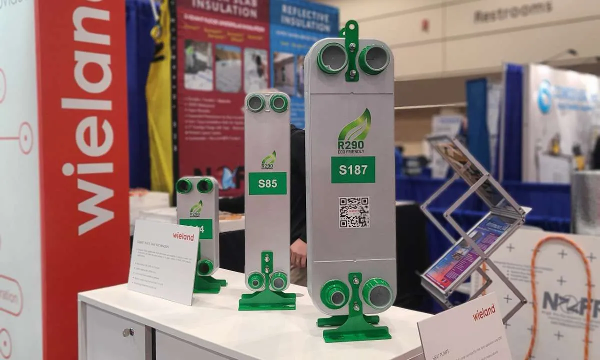 Wieland R290 heat exchangers on display at AHR 2025