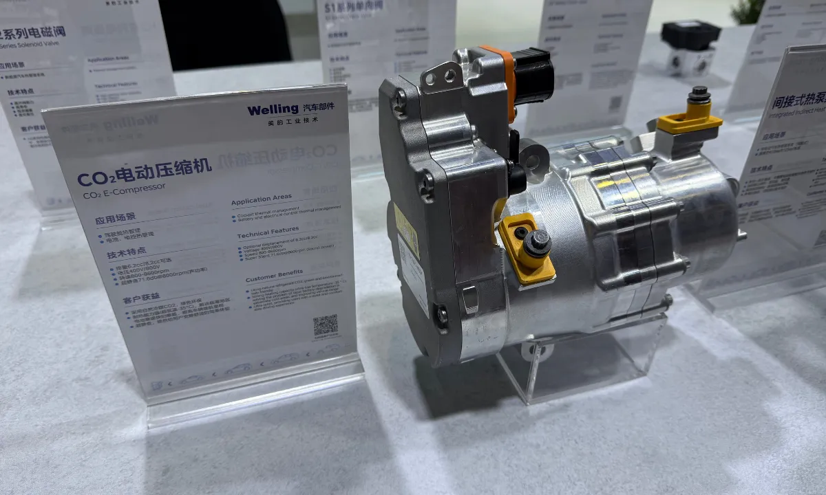 A CO2 e-compressor from Welling