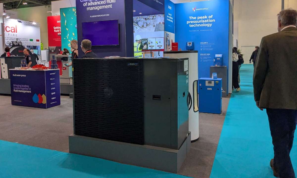 Mikrofill’s RenewAIR R290-based monobloc heat pump at elementalLondon.
