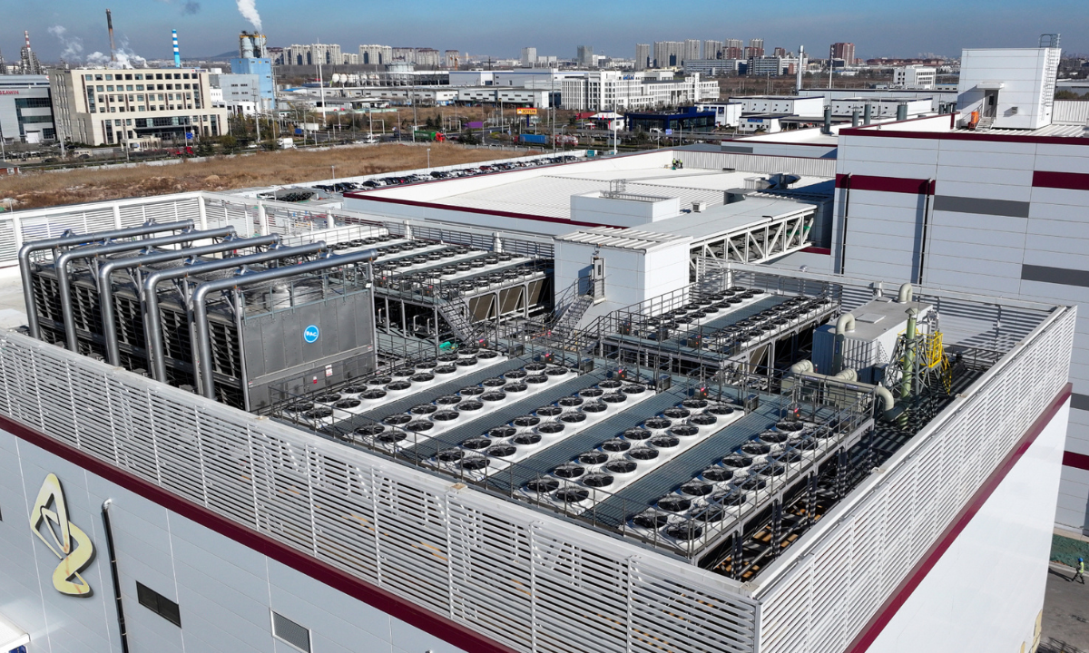 The rooftop of AstraZeneca's new pharmaceutical park in Qingdao, China.