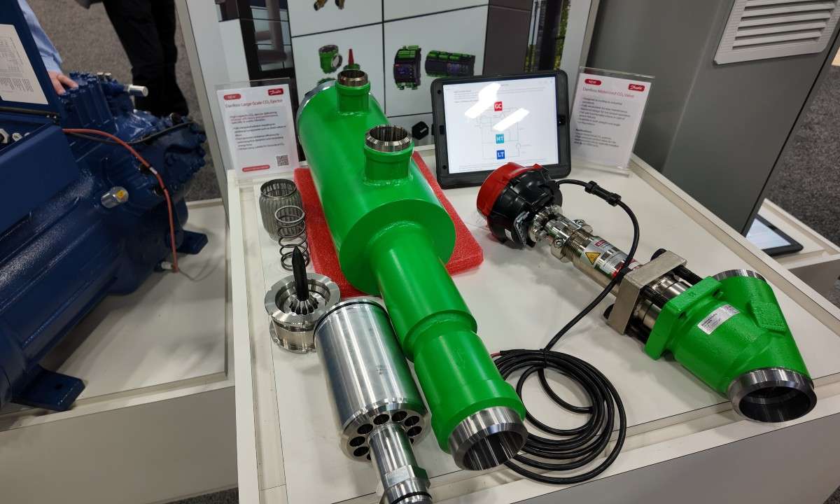 An image of Danfoss's Large CO2 Ejector on display at IIAR 2026.
