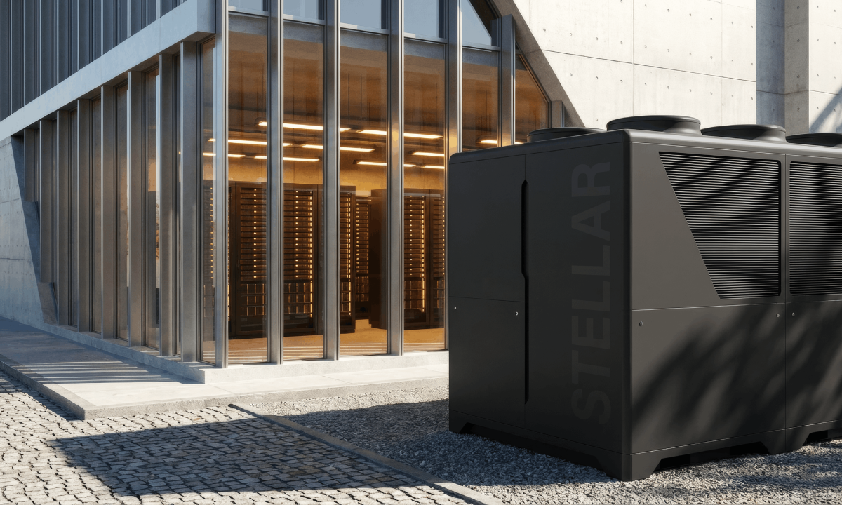 A conceptual image of Stellar by Magnotherm being used to cool a data center